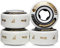 Ricta Wheels Speedrings Slim 99a Skateboard-Räder, weiß, 52 mm