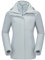 CAMELSPORTS Damen Skijacken Wasserdicht Fleece Schnee Mantel 3 in 1 Snowboard Jacken Winter Warm Windbreaker Regenmantel, A-grau, L