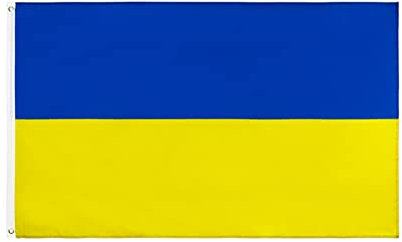 XYLZ 60 * 90 cm (23,4x35), 90 * 150 cm (35x58.5) blau gelb ua Ukraine Flagge for Dekoration hängende Flagge mit metallloch (Größe : 60 x 90cm)