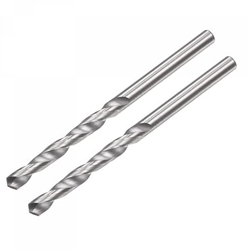sourcing map 2 Stück VHM Bohrer Spiralbohrer Hochleistungsbohrer Ultrahart 2.5 mm C2/K20
