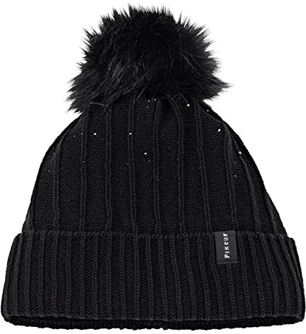 Mütze mit Strass und Fell-Imitat-Bommel Herbst/Winter 2022