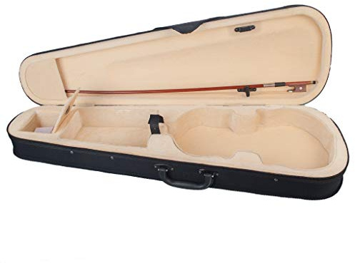 Mengmen Violinenkoffer 4/4 Größe Dreieckige Form Violine Hartschale Geige Gelb Innen Violine Teile
