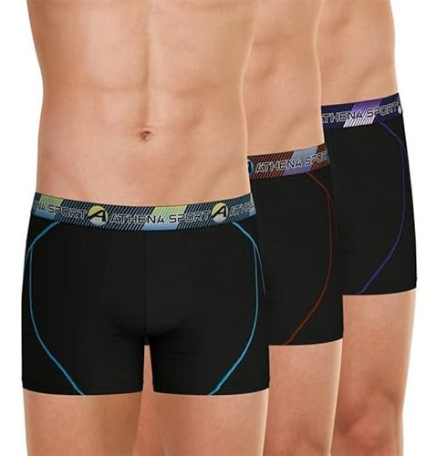 Athena Training LN64 sous-vêtement, Noir/Noir/Noir, XXL Homme