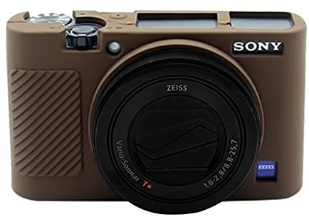 Easy Hood RX100 Case for Sony VII, Soft Silicone Protective Camera Cover III IV V, Lightweight Brown