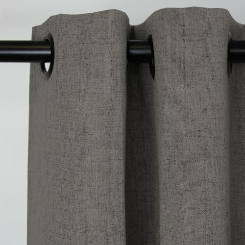 Moondream DecibelControl™ 3-in-1 Soundproof Curtain | Noise Reduction | Thermal Insulation | 100% Blackout | Patented Technology | Made in Europe | Grommet | 52 W x 63 L | Grey - Taupe MC740