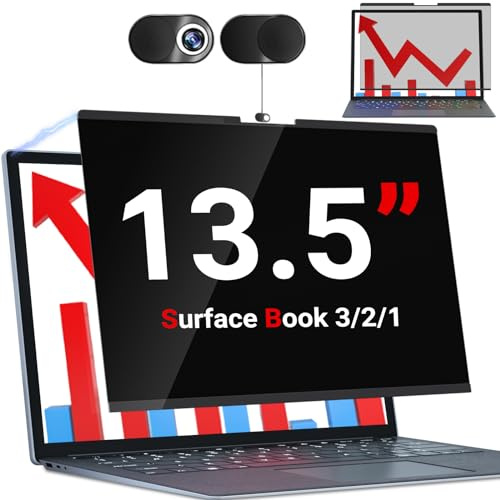 ZOEGAA Magnetic Privacy Screen Protector Compatible with Surface Book 13.5, Removable&Reusable Anti Blue Light Filter