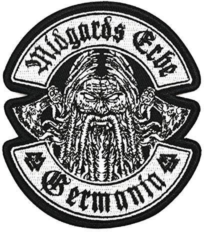 Aufnäher Aufbügler Patch Midgards Erbe Germania walhallas Krieger Wikinger
