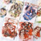 Scrapbook Stickers Set 80pcs,Mädchen & Blumen Sticker Zubehör PET Journaling Zubehör für Scrapbook, Laptops, Diary, Journal, Photo Album, Wedding, Bullet Journal（Maiden's World）