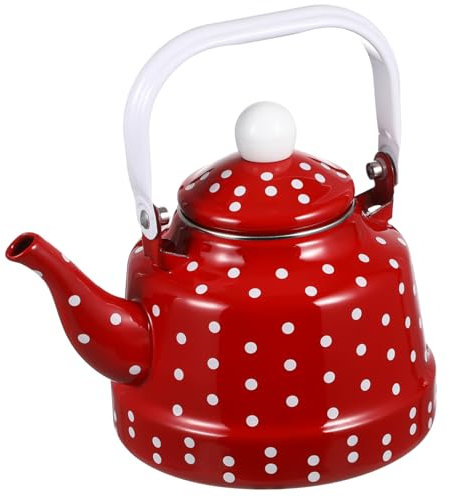PRETYZOOM Théière Chinoise À Grand Bec Verseur 1 7 L En Émail Compatible Avec La Cuisinière