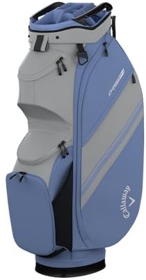 Callaway Golf Chase Cart Bag 2025, Silber/Hortensie