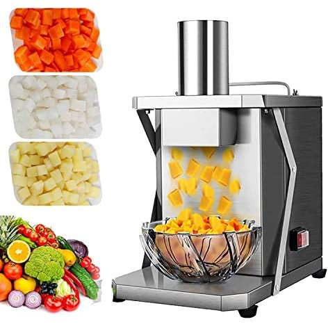 DRYIC Picadora y cortadora de Verduras, ralladora automática de Frutas y Verduras, cortadora eléctrica Comercial de Verduras de 75 KG/H