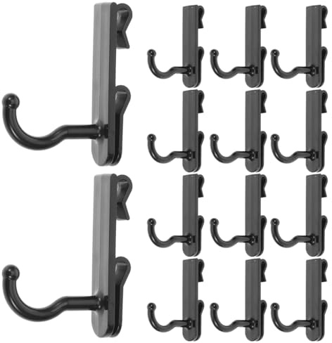 HOMSFOU Grid Wall Hooks No Nail Hooks for Mesh Wall Gridwall Hangers for Displaying Pictures Artwork and Home Organisation Practical Hooks for Retail Displays and Space Saving Storage