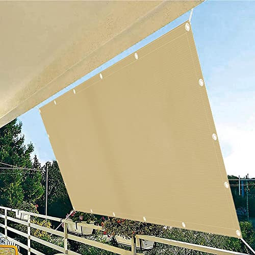 Auvent rectangulaire imperméable pour jardin, piscine, balcon - Beige - 1,8 x 3,4 m
