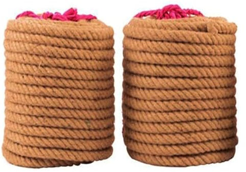 VDLLQYN, Corde de Jute de 25mm d'épaisseur et Solide, Corde de Chanvre for décoration de Jardin for l'artisanat, Corde de tir à la Corde, Ficelle de Bagages ，Corde de Chanvre(25MM 25M)