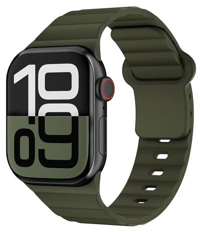 Deporte Band para Correa Apple Watch 40mm 41mm 42mm 38mm 45mm 46mm 44mm Hombre Mujer,Respirable Sumergible Silicona Pulsera de Reloj para iWatch Correas Series 10 9 8 7 6 5 4 3 SE 2nd Ultra/2 49mm