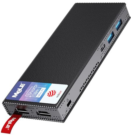 MeLE PCG02 Pro Mini PC Stick ohne Lüfter mit Windows 11 Pro, N5105 8 GB RAM 256 GB Speicher, Mini Computer Dual HDMI, Gigabit Ethernet, USB PD3.0, Ultra-kompakt für Büro, IoT, Industrie