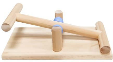 Generisch Natural Vogelspielzeug, Wood Desktop Wippe für | Tabletop Shelakeet Play Training Training Tool, Interactive Balance Toy für Cockatiels Lovebirds