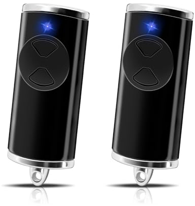 Lot de 2 pièces de rechange pour émetteur portatif Hörmann 868.3 MHz, 2 canaux, compatibles avec Hörmann HSE2-868-BS, HSE-4-868-BS, HS4-868-BS, HS1-868-BS, HSS4-868-BS, HSP4-868-BS