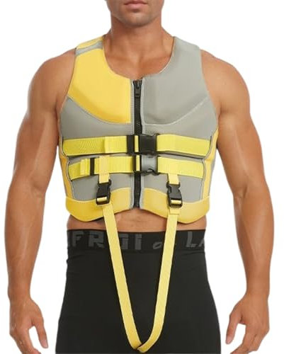 Celucke Giubbotto Salvagente Adulto Gonfiabile Regolabile per Kayak, Paddle Boarding e Pesca con Fischietto e Sicurezza