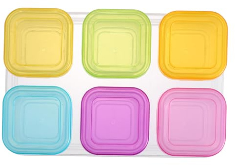 GALPADA Teiliges Babybrei Aufbewahrungsbox -freie Pp Behälter Mit Deckel Mikrowellen Gefriersichere Babynahrung Dosen Farblich Sortierte Snacks Gläschen Wiederverwendbar Und Leicht