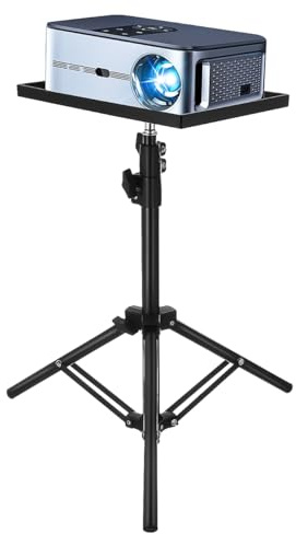 Tofficu Tragbarer Beamer Ständer Projektor Laptop – Verstellbarer Tisch-bodenprojektorständer, Multifunktionaler Dj-rack-ständer mit Einstellbarer Höhe für Buch-computer-dj-ausrüstung
