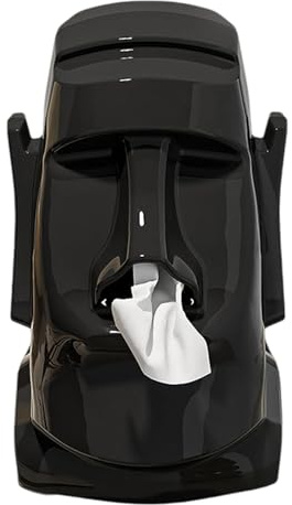 Witziger Taschentuchspender – Wasserdichte Kopfstatue, Originelle Serviettenbox, Stilvoller Skulpturhalter Mit Kunstvollen Schnitzereien | Dekoratives Organizer-Accessoire Für Büro, Tisch, Arbeitszimm