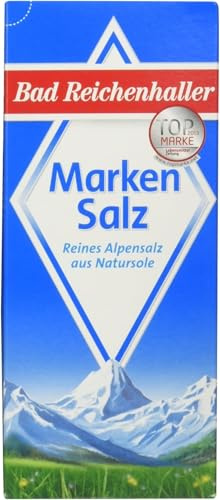 Bad Reichenhaller Marken Salz Reines Alpensalz aus Natursole, 500 g (Packung mit 5)