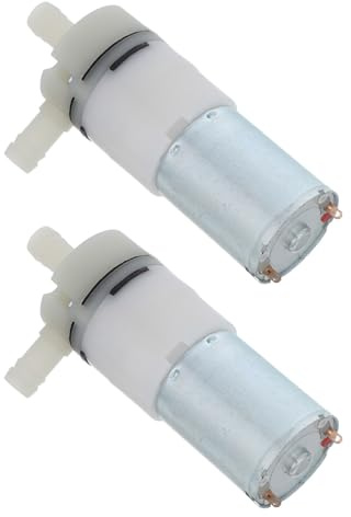 POPETPOP 2pcs Mini Air Pump Motor 3.7v 12v Small Vacuum Pump with Robust Suction and Efficient Oxygen Circulation for Fish Tank and Drink Dispenser Use in Labs