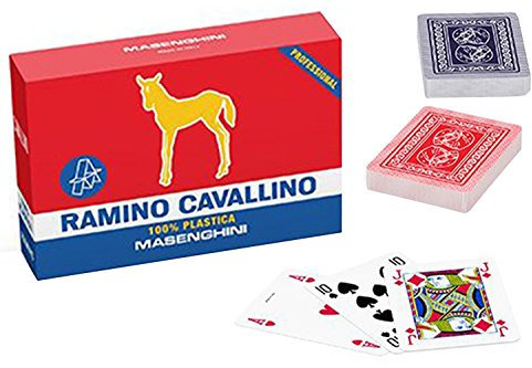 Carte da gioco professionali MASENGHINI ramino cavallino VC28