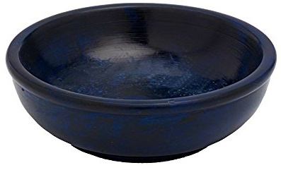 NKlaus rauchgefäss zum Räuchern Speckstein, Blau, 10cm Durchmesser, 1 Stück | Höhe: 3,5cm; Gewicht: 0,3kg