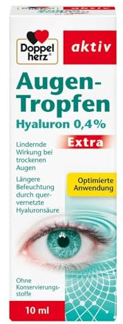 DOPPELHERZ Augen-Tropfen Hyaluron 0,4% Extra 10 ml