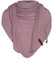 KNIT FACTORY - Lola Dreieckstuch - Fein Gestrickter Damen Schal - Tuch Schal - Für Frühling und Sommer - Baumwollmix - Alt Rosa - 190x85 cm