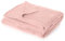 Dreamscene Fleece Throw Blanket for Sofa, Soft Cosy Warm Honeycomb Waffle Blush Pink Blanket for Bed Lightweight Single Bed Throw Fluffy Faux Fur Blanket, 125 x 150cm