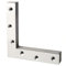 SAYAYO Flat L Shape Repair Mending Plate Joint Bracket Support Brace 120mm x 120mm, Stainless Steel Angle Corner Brackets Brushed Finished, 8 Pack