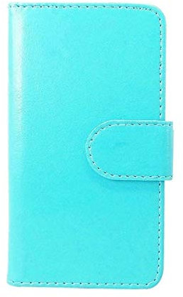 DQG Hülle für Gigaset GS110, Schutzhülle Tasche PU Leder mit Kreditkarten Geldfächern Schale und Weiche Case Handyhülle Standfunktion Cover für Gigaset GS110 (6.10) - Blue