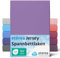 etérea Jersey Spannbettlaken 180x200cm - 200x200cm Violett bis 25 cm Höhe - 100% Baumwolle Spannbetttuch Oekotex - Bed Sheets Leintuch Bettbezug - Bettlaken 180x200 cm - 200x200 cm - Lila