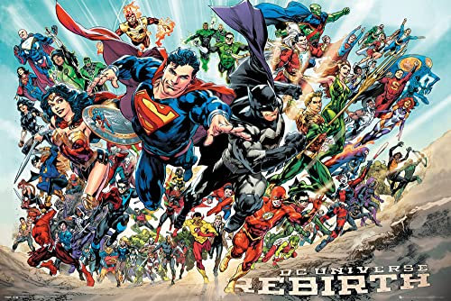 DC Universe - Rebirth - Poster Plakat Druck - Größe 91,5x61 cm