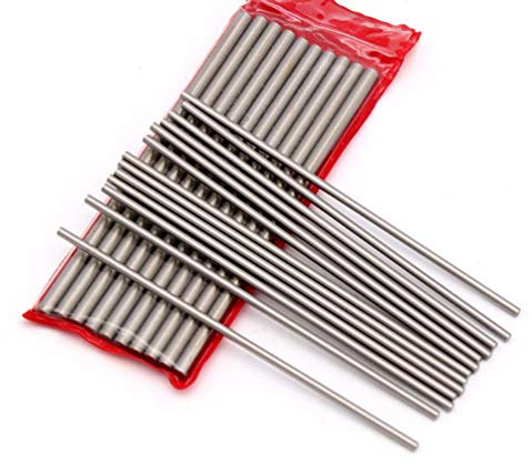 WEKOW 5PCS Diamètre 1.0-16mm Longueur 150mm Métal 4241 Barre Ronde En Acier Blanc Barre Ronde En Acier (4.0MM)