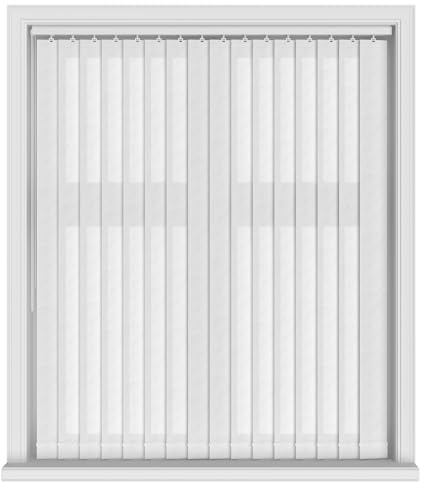 EUROBLINDS - 35 Made to Measure WHITE Vertical Blind Replacement Slats 89mm (3.5 Inch) Wide - Plain & Patterned Fabrics