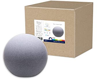 tint Smarte Outdoor LED Leuchtkugel Calluna Ø 30cm, Gartenkugel, Kugelleuchte, Farbwechsel RGB, E27 Fassung, ip44 für Außen, Zigbee, funktioniert mit Alexa, Optik: stone…
