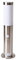 Novatool Gartenlampe I 45 cm I mit Bewegungsmelder I Edelstahl I IP44 I E27 Sockel I Gartenleuchte Stehlampe Säulenlampe außen Außenlampe Aussenleuchten Sockelleuchte Pollerleuchte Wegeleuchte