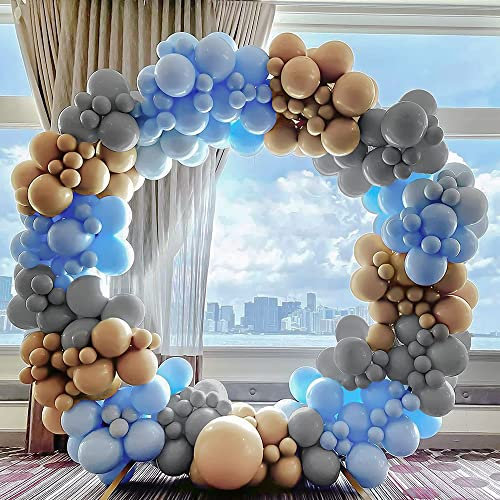 99 Stück Luftballons Blau,Ballon Girlande,Ballonbogen Kit,Luftballon Girlande,Blau Grau Ballons,Helium Ballons Deko,Latex Ballons für party Geburtstagsfeier Hochzeit Jubiläum Weihnachtsdekorationen