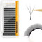 NAGARAKU ww Eyelash Extensions Supplies Double 3D Lash 0.07mm D curl 10mm Premade Fans 6D Russian Volume Faux Mink Matte 12 rows Cluster pre Fanned Wispies Crisscross Eye Lashes