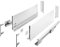 GTV Schubladenschienen AXIS PRO I Schubladenauszüge mit Vollauszug I Weiß I Belastbarkeit bis 40 kg I Push to Open Systeme I den Freien Zugang I Breite: 550 mm I Höhe: 168 mm