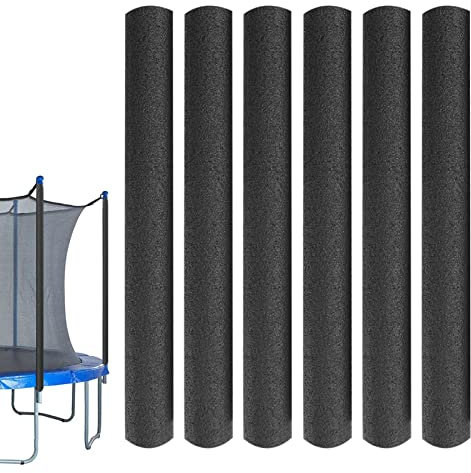 Lecerrot 6 Pièces Tubes en Mousse pour Trampoline, Couvre-poteaux en Mousse pour Trampoline, Manchons pour Trampolines Protection, pour Accessoires Trampoline pour Enfants