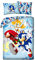 Halantex Bettwäsche-Set SONIC THE HEDGEHOG - Sonic Tails Knuckles - Bettbezug 140 x 200 cm mit Kissenbezug 70 x 90 cm - 100% Baumwolle mehrfarbig