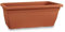 Mondo Viro Jardinière en plastique terre cuite Giunone pour extérieur avec soucoupe (50 x 28 cm 22 h)