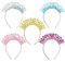 Kunyeah 5Pcs Gute zum Geburtstag Mädchen & Frauen Tiara Set Glitter Geburtstag Krone Haarreif Haarschmuck für Mädchen & Frauen