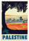 Poster de voyage vintage Palestine 20 x 30 cm - Impression sur toile pour salon, chambre, dortoir, maison, bureau - Décoration murale