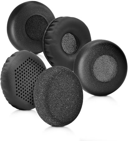 Cuscinetti auricolari di ricambio per cuffie Jabra Evolve 20, 20se, 30, 30II, 40, 65, 65, 65, compatibili con cuffie Jabra Evolve 20 30 40 65 (5 stili)